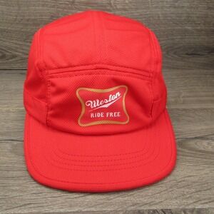 Weston Hat Cap Mens Toggle Back Red Ride Free Gorpcore Streetwear 5 Panel Mesh